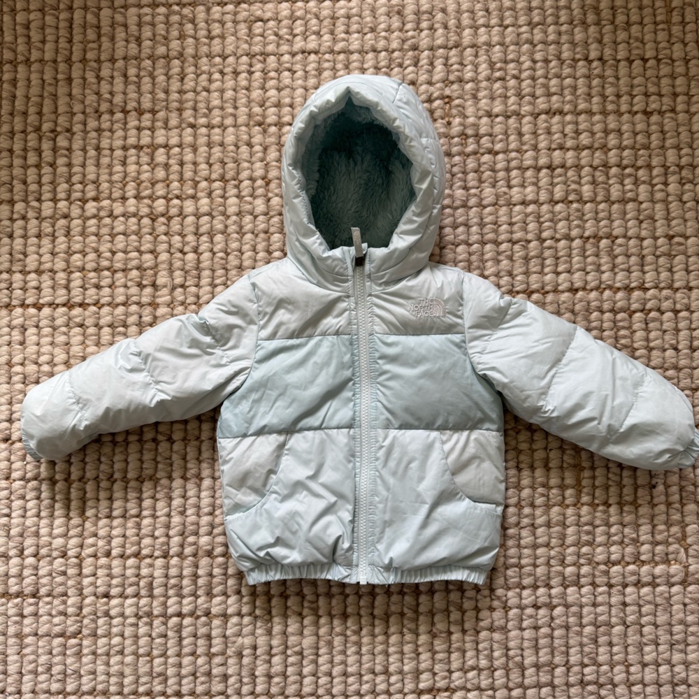 The North Face Toddler Moondoggy Hoodie, Ice Blue